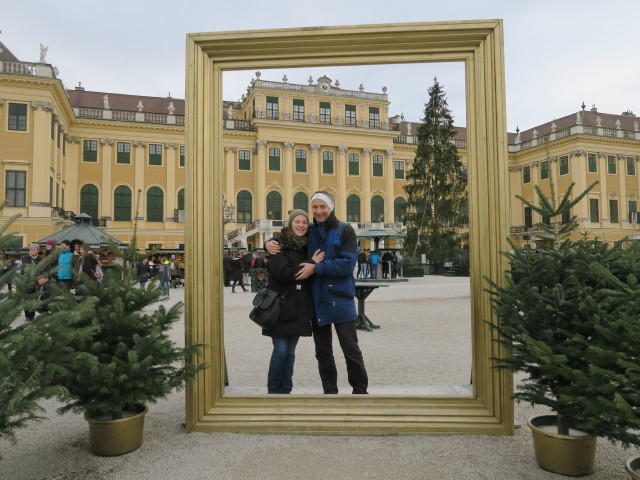 Sabine und ich am Kultur- und Weihnachtsmarkt