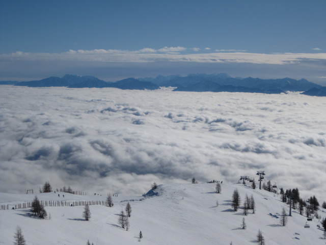 von der Gerlitzen Richtung Südosten