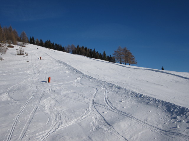 Sonnenarena-Abfahrt von der Gipfelbahn aus