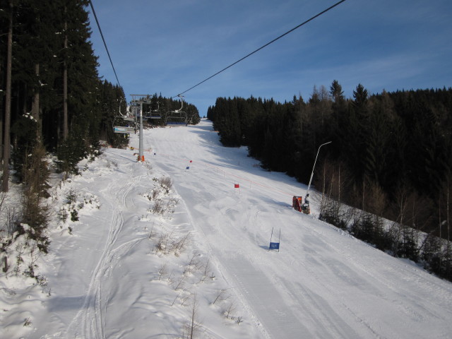 Hauereckabfahrt vom Hauereck-Jet aus