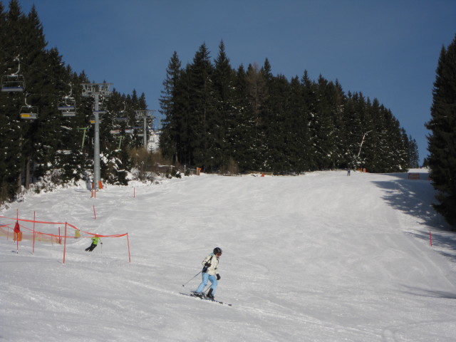 Mama auf der Hauereckabfahrt