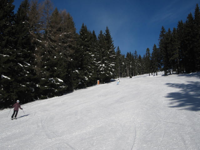 Sabine und Mama auf der Steinwandabfahrt