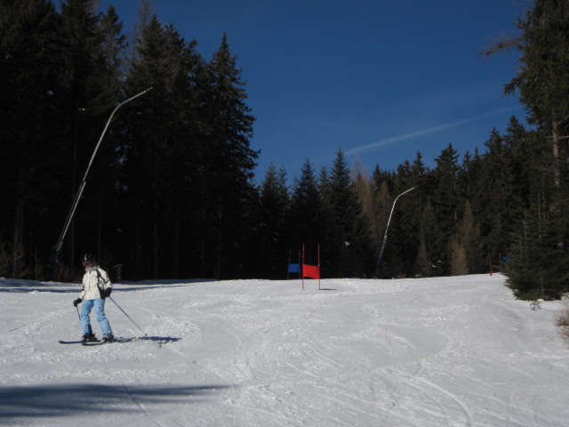 Mama auf der Steinwandabfahrt