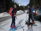 Claudia und Marek am Parkplatz Rinnbergalm