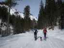 Marek und Claudia zwischen Parkplatz Rinnbergalm und Rinnbergalm