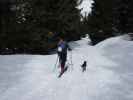 Claudia und Marek zwischen Parkplatz Rinnbergalm und Rinnbergalm