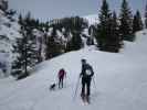 Claudia und Marek zwischen Parkplatz Rinnbergalm und Rinnbergalm