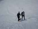 Marek und Claudia zwischen Parkplatz Rinnbergalm und Rinnbergalm