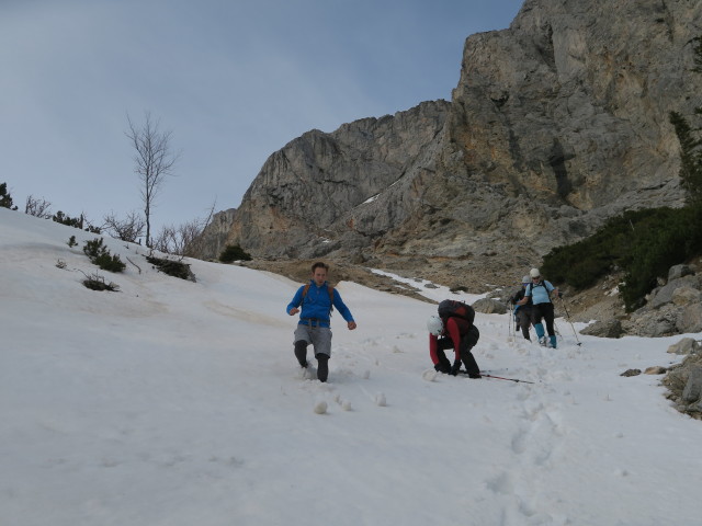 Christoph, Gerhard, Ursula und Josef in der Holzknechtschütt