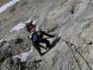 Haid-Klettersteig: Gerhard und Ursula im Einstieg