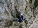 Haid-Klettersteig: Ursula im Kamin