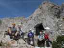 Haid-Klettersteig: Ich, Christoph, Ursula, Josef und Gerhard bei der Madonna