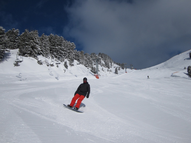 Markus auf der Piste 'Ciampinoi' (18. März)