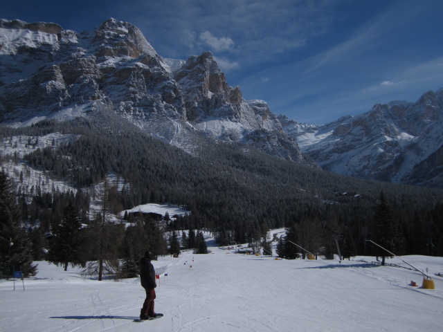 Markus auf der Piste 'Armentarola' (20. März)