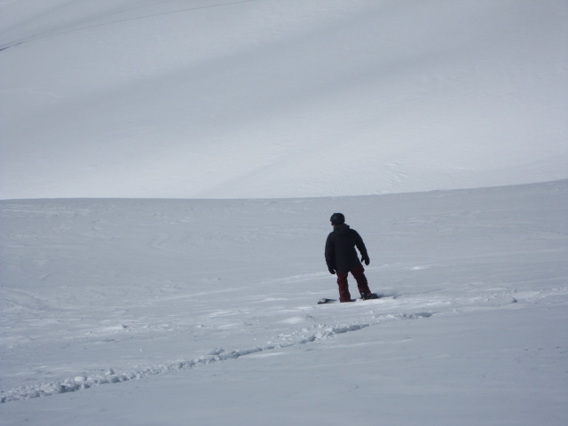 Markus neben der Piste 'Orsa Maggiore' (21. März)