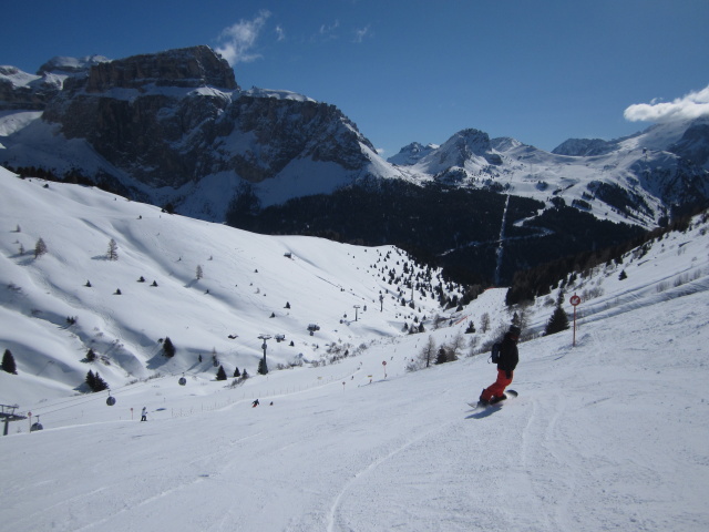 Markus auf der Piste '3-Tre' (23. März)