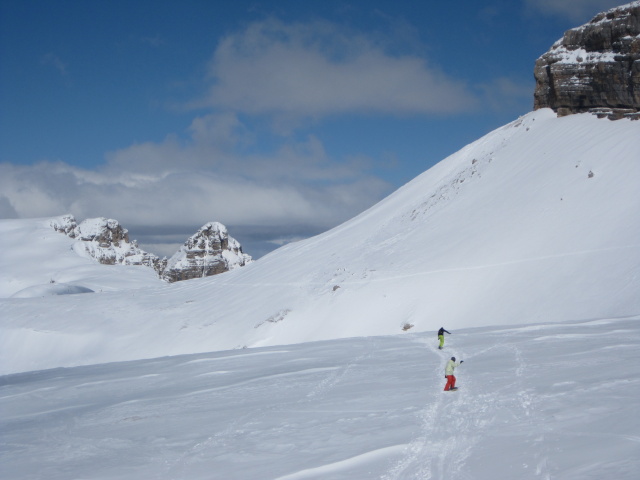 zwischen Forcella Pordoi und Bamberger Hütte (23. März)