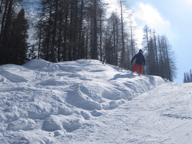 Markus neben der Piste 'Laghetto' (24. März)