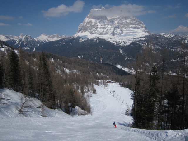 Markus auf der Piste 'Laghetto' (24. März)