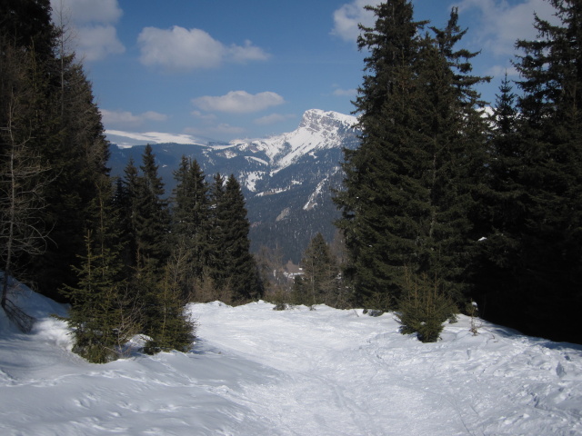 ehemalige Talabfahrt Seiser Alm - St. Ulrich (25. März)