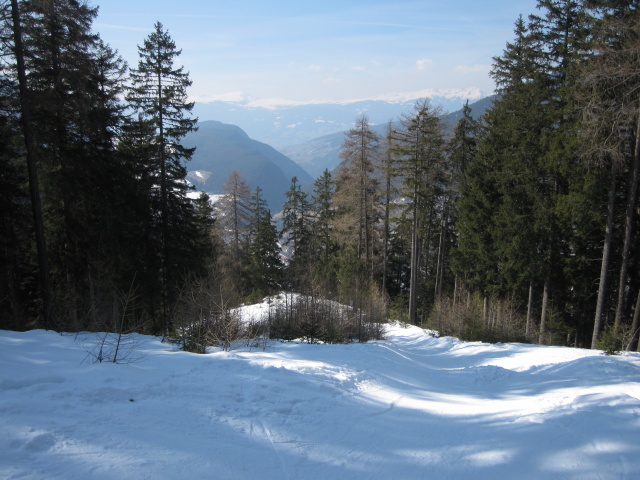 ehemalige Talabfahrt Seiser Alm - St. Ulrich (25. März)