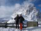 Ich und Markus am Ciampinoi, 2.254 m (18. März)