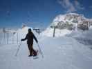 Markus bei der Bergstation des Skilifts Col Gallina, 2.311 m (20. März)