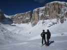 Ich und Markus bei der Bergstation des Sessellifts Vallon (21. März)