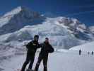 Ich und Markus auf der Piste 'Padon' (21. März)