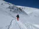 Markus zwischen Forcella Pordoi und Bamberger Hütte (23. März)