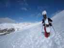 Markus zwischen Forcella Pordoi und Bamberger Hütte (23. März)