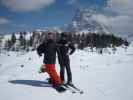 Markus und ich auf der Piste 'Pian dei Sec' (24. März)