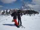 Markus und ich auf der Piste 'Pian dei Sec' (24. März)