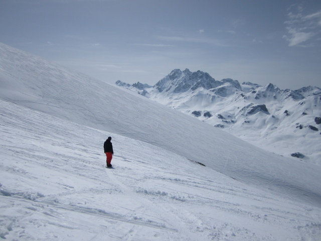 Markus zwischen Piz Val Gronda und Fimbatal (8. Apr.)