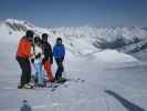 Ich, Mama, Markus und Stefan auf der Piste 22 (8. Apr.)