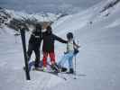 Ich, Markus und Mama auf der Piste 40 (13. Apr.)