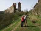 Sabine und ich bei der Burg Hardegg