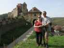 Sabine und ich bei der Burg Hardegg