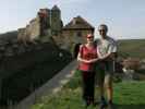 Sabine und ich bei der Burg Hardegg