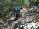 Gebirgsvereins-Klettersteig: Sabine im Braunerwandl