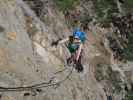 Gebirgsvereins-Klettersteig: Sabine in der Weningerwand