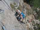 Gebirgsvereins-Klettersteig: Sabine in der Weningerwand