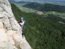 Gebirgsvereins-Klettersteig: Sabine in der Weningerwand