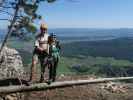 Gebirgsvereins-Klettersteig: Ich und Sabine am Kyselak-Platzerl