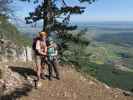 Gebirgsvereins-Klettersteig: Ich und Sabine beim Ausstieg