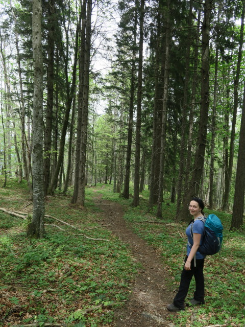 Sabine am Weg 84 zwischen Rapoldeck und Pöller