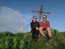 Sabine und ich am Lannerkogel, 1.460 m (6. Mai)