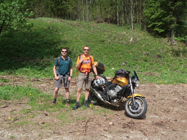 Ronald und ich am Scheiterboden