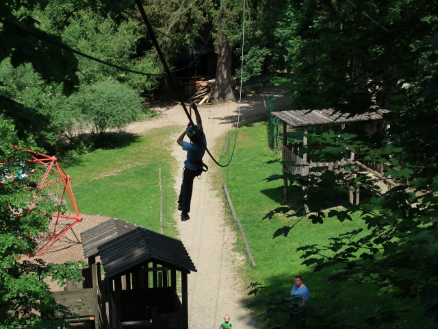 Kletterwald Buchenberg: Tim im Parcours 'Eichelhäher'
