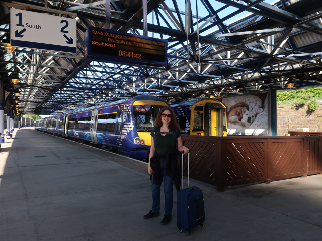 Sabine in der Dundee Station (27. Mai)